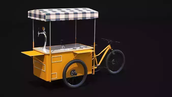 Street Food Bike 3D model