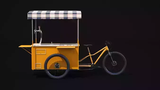 Street Food Bike 3D model 2