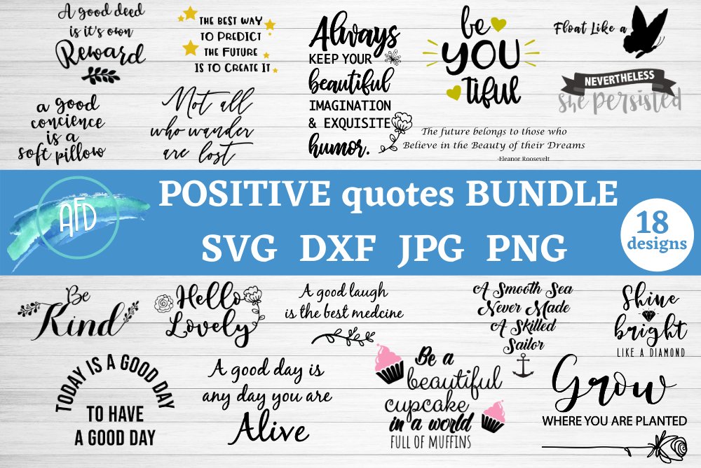 Positive quotes bundle, Inspirational svg, Dream big svg,
