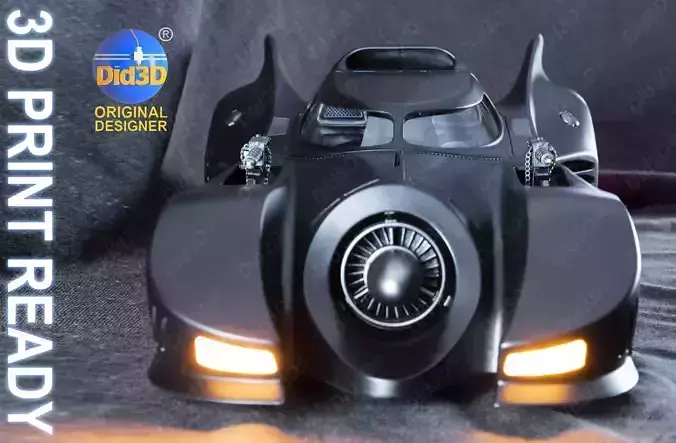 BatCar Did3D - Animatronic 670 mm 1- 9 Scale 3D print model