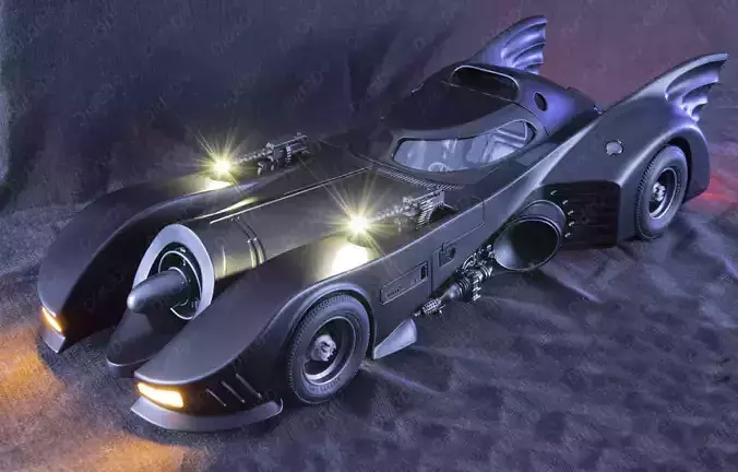 BatCar Did3D - Animatronic 670 mm 1- 9 Scale  3D print model 2