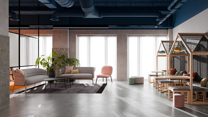 Archmodels vol 301 - office furniture sets 3D model 2