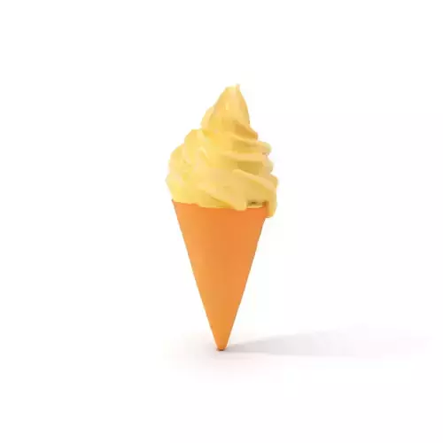 Vanilla Swirl Ice Cream model pack Low-poly 3D model