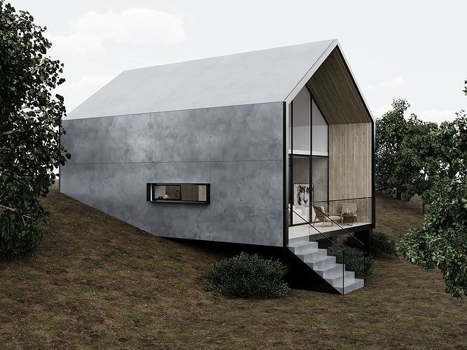 Level House by FGM 3D model 2