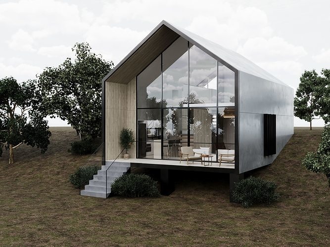 Level House by FGM 3D model 3