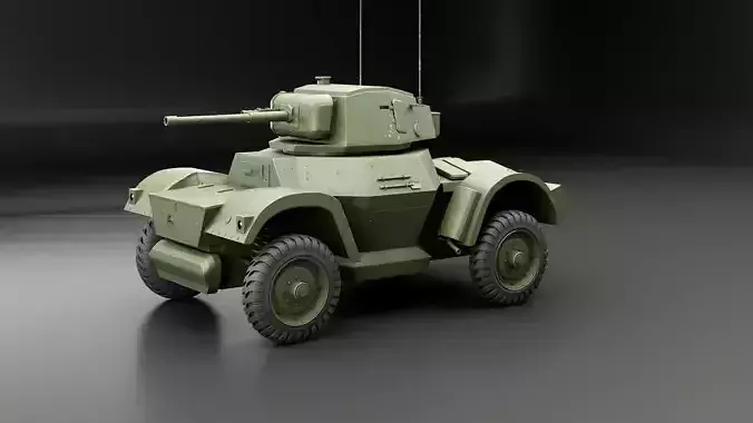 Daimler Armored Car MKI 3D model