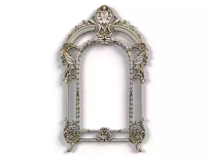 Frame0069 ornate mirror frame 3D model