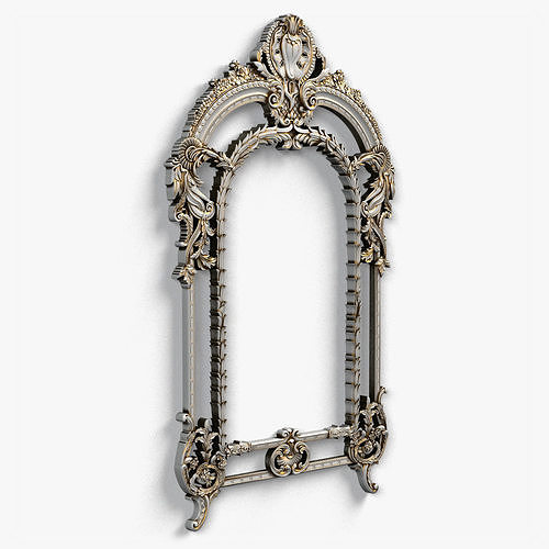 Frame0069 ornate mirror frame 3D model 2