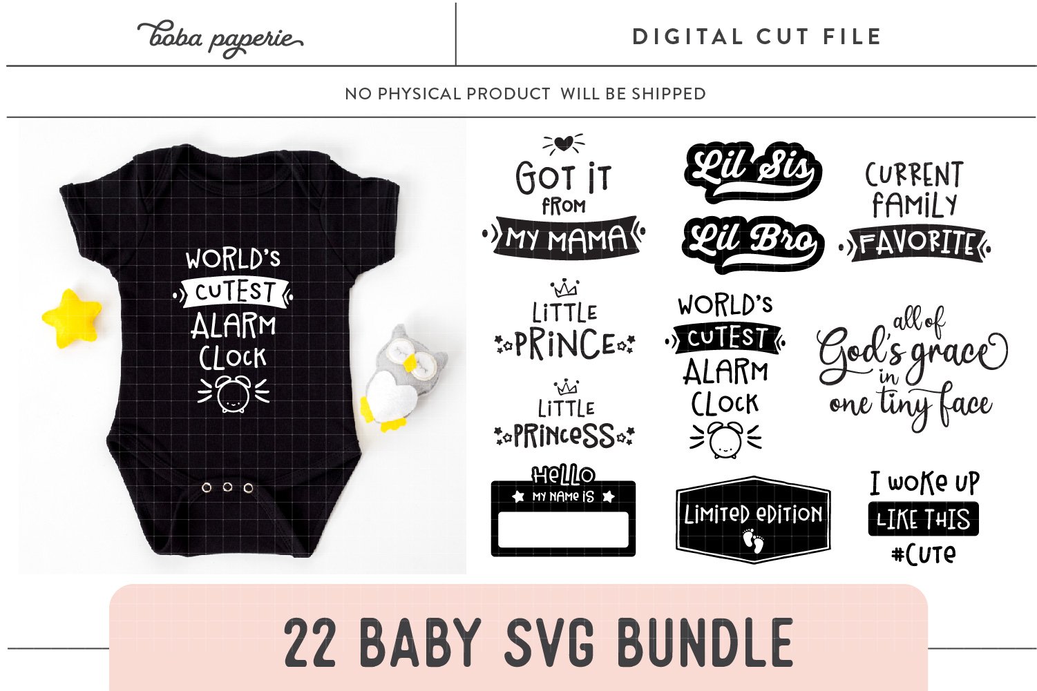 Baby svg bundle | baby outfit png | funny baby quote