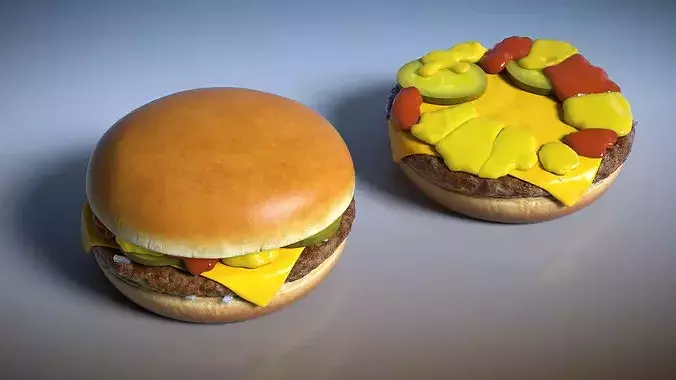 McDonalds Cheeseburger 3D model 3