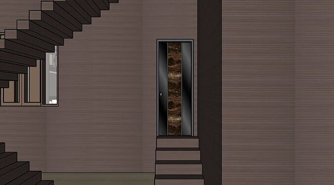 Modern House 3D Model Realistic Architectural Exterior Design  3D model 2