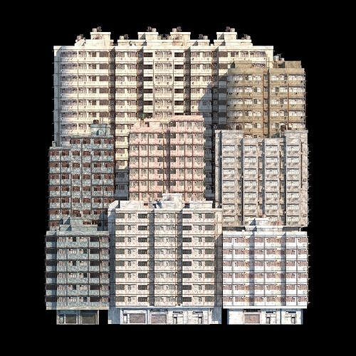 Hong Kong Street V3 3D model 3