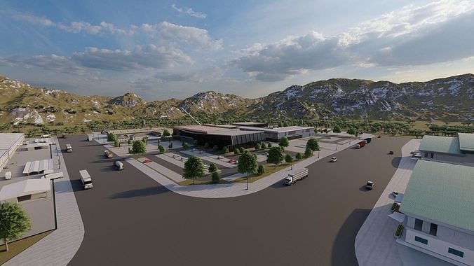 Industrial Factory-Factory building 3D model 3