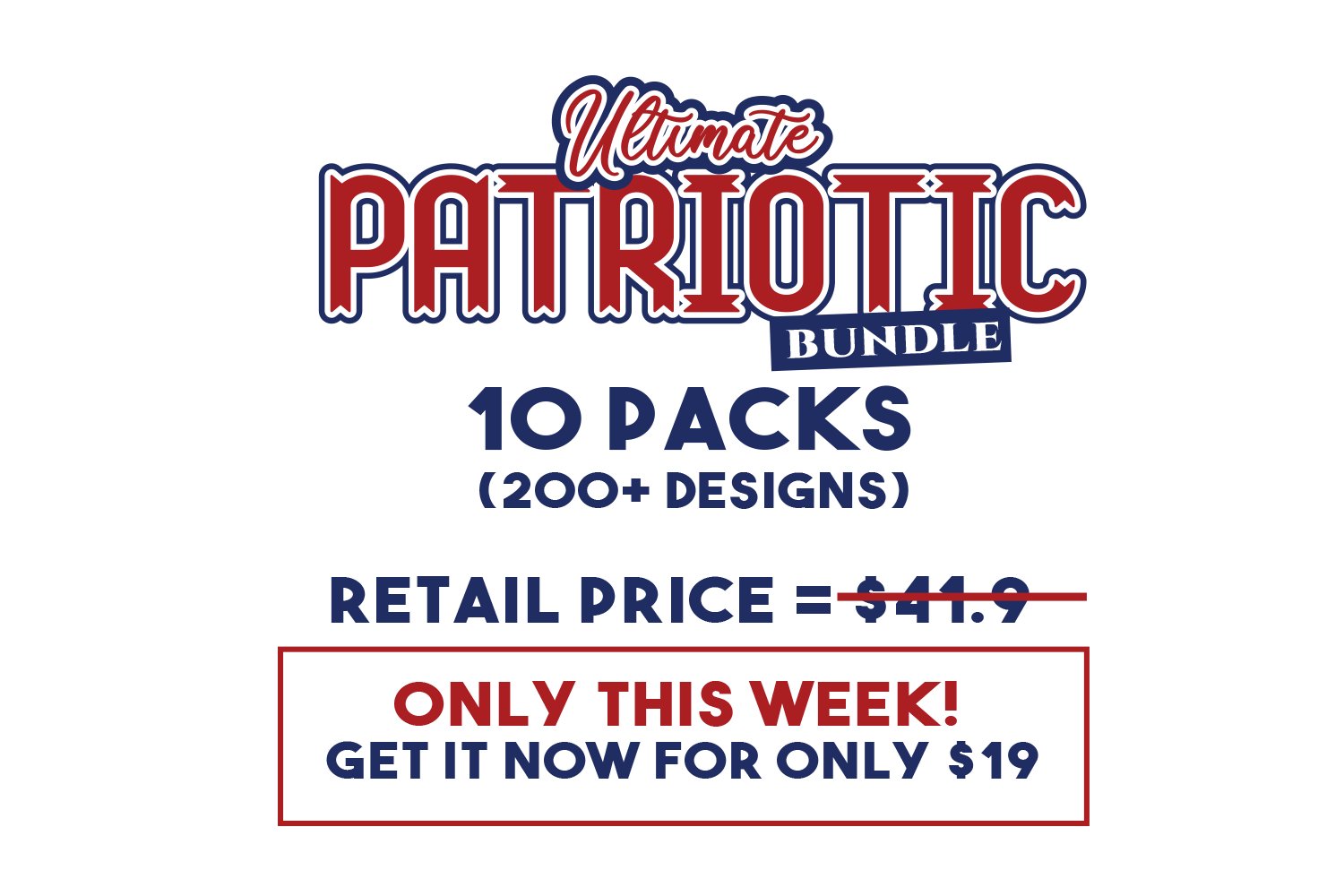 Patriotic SVG Ultimate Bundle in SVG, DXF, PNG, EPS, JPG 2