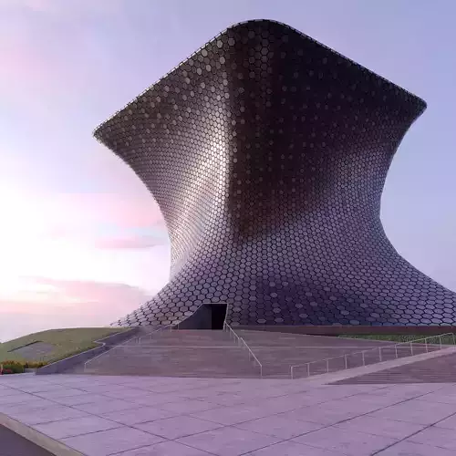 Soumaya Museum Low-poly 3D model