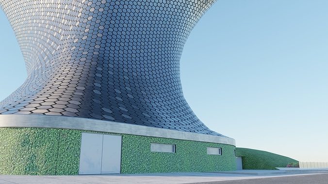 Soumaya Museum Low-poly 3D model 3