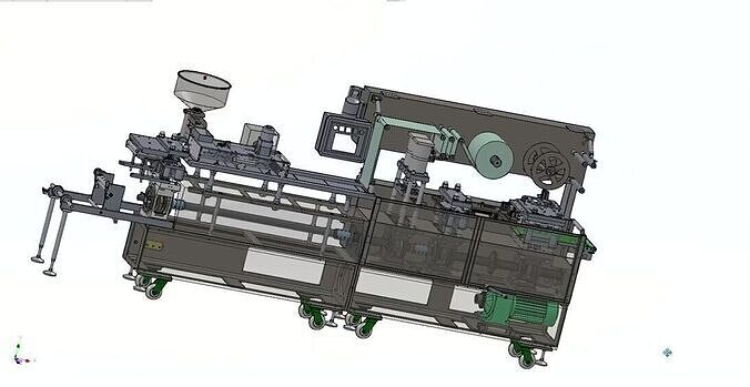Aluminium Blister Packing Machine for Pharma and Food Packaging 3D model 2