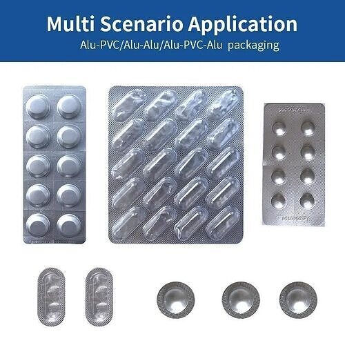 Aluminium Blister Packing Machine for Pharma and Food Packaging 3D model 3