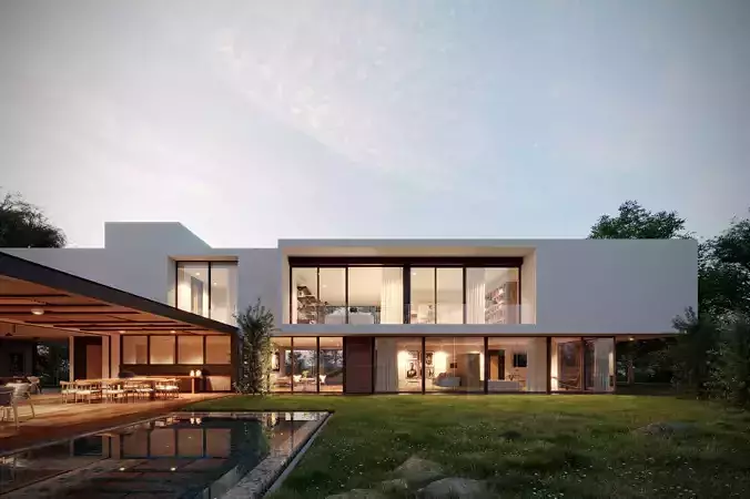 Casa GP Exterior Scene 3D model