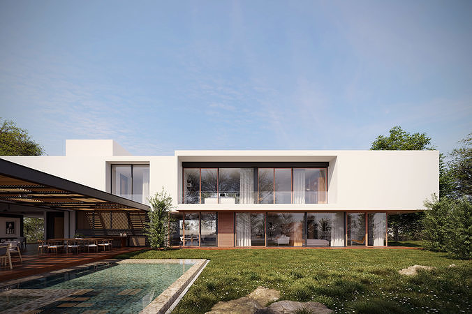 Casa GP Exterior Scene  3D model 3