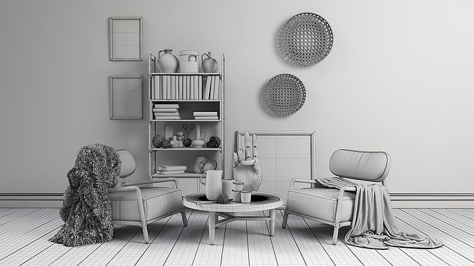 Archmodels vol 272 for 3dsmax - modern furniture sets 3D model 3