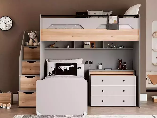 Kids Bedroom 3D model 3