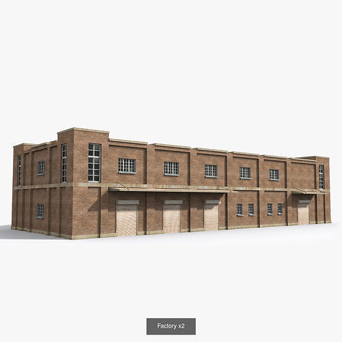 12  Factory Collection Low-poly 3D model 3D Model Pack 3