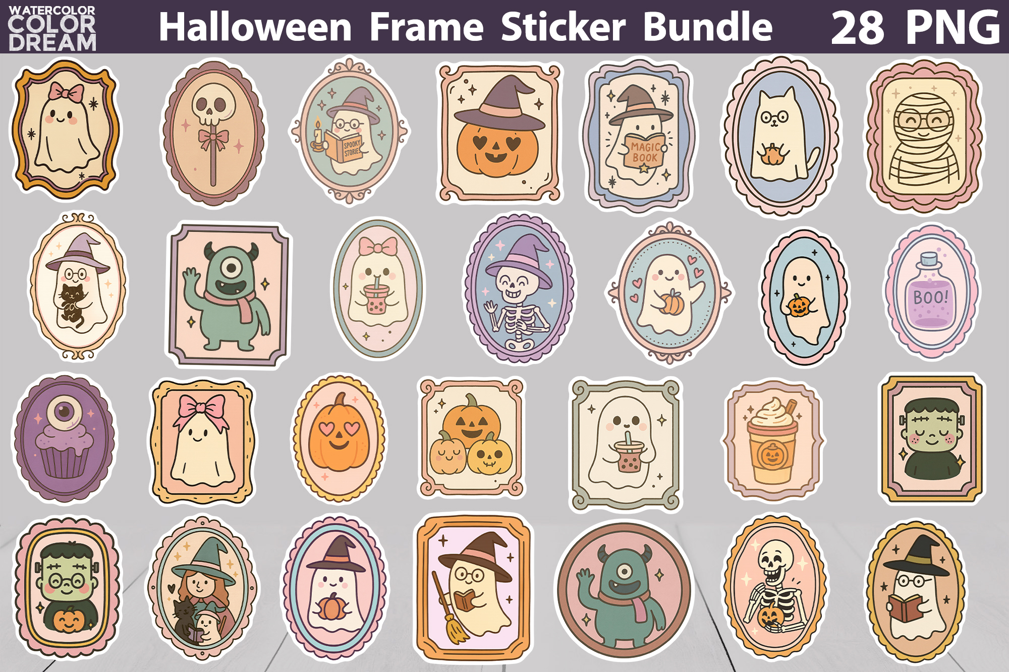 Halloween And Christmas Stickers Bundle | 3