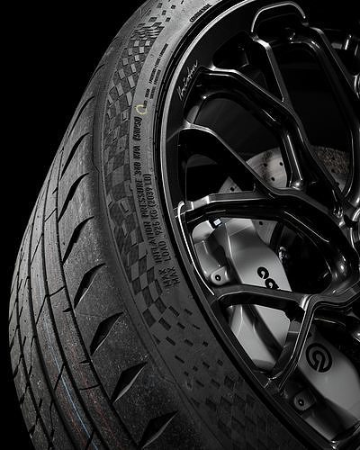 Continental Sport Contact 7 335 25 ZR22 105Y 3D model 2