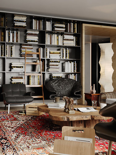 apartment interior scenes     3D model 2