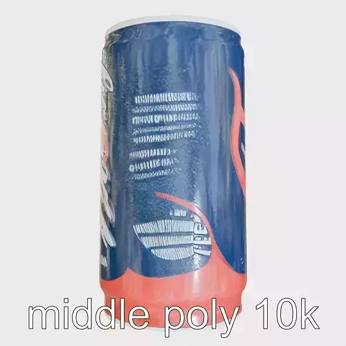 Vibrant Soft Drink Can Model Pack Low-poly 3D model