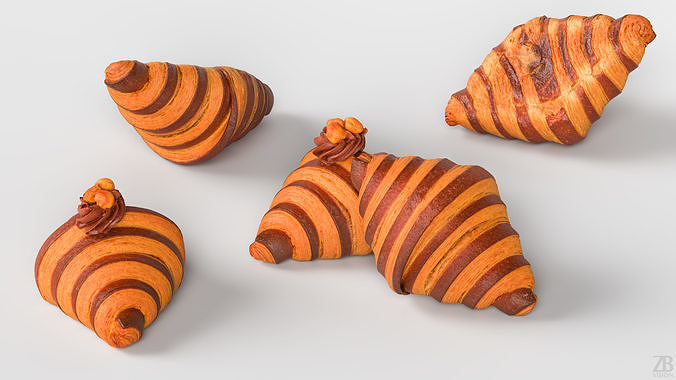 Croissant 3D model 3