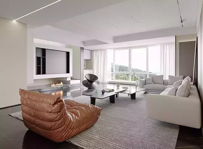 apartment interior scenes 3D model