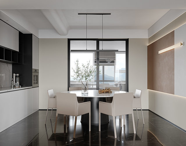 apartment interior scenes     3D model 2