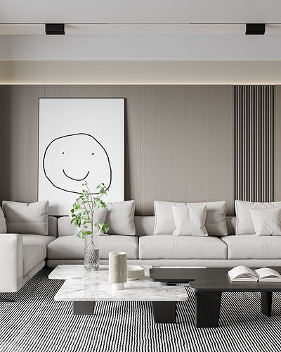 apartment interior scenes     3D model 3