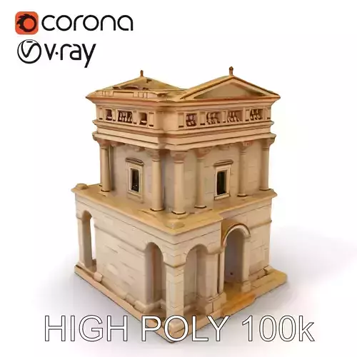 Ancient Roman Building Model Pack Low-poly 3D model