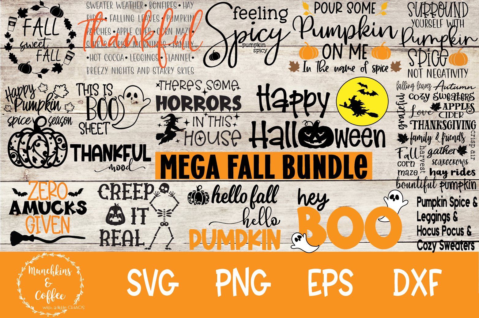 Mega Fall Bundle | Cut File Sublimation Designs