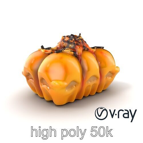 Takoyaki Deluxe Plate Model Pack Low-poly 3D model 2