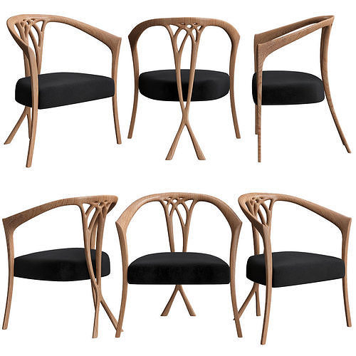 Chair and Armchair Collection 30 Pieces 3d model 3D model 3
