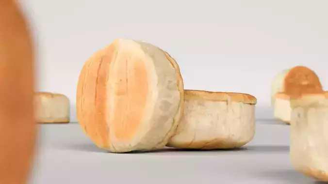 Tokimeki Bread 3D model 2