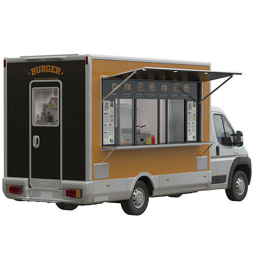 RAM PROMASTER Food Truck 3D model 2
