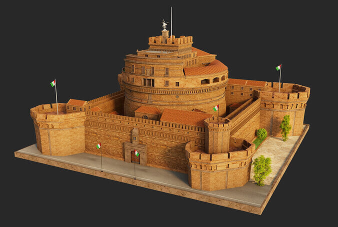 Castel Sant Angelo 3D model 2