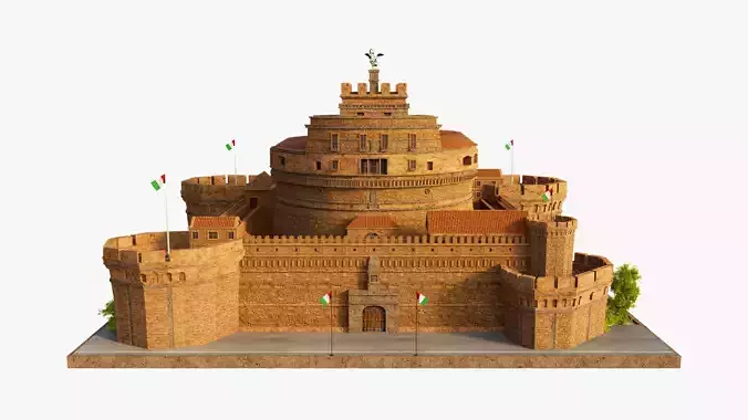 Castel Sant Angelo 3D model 3