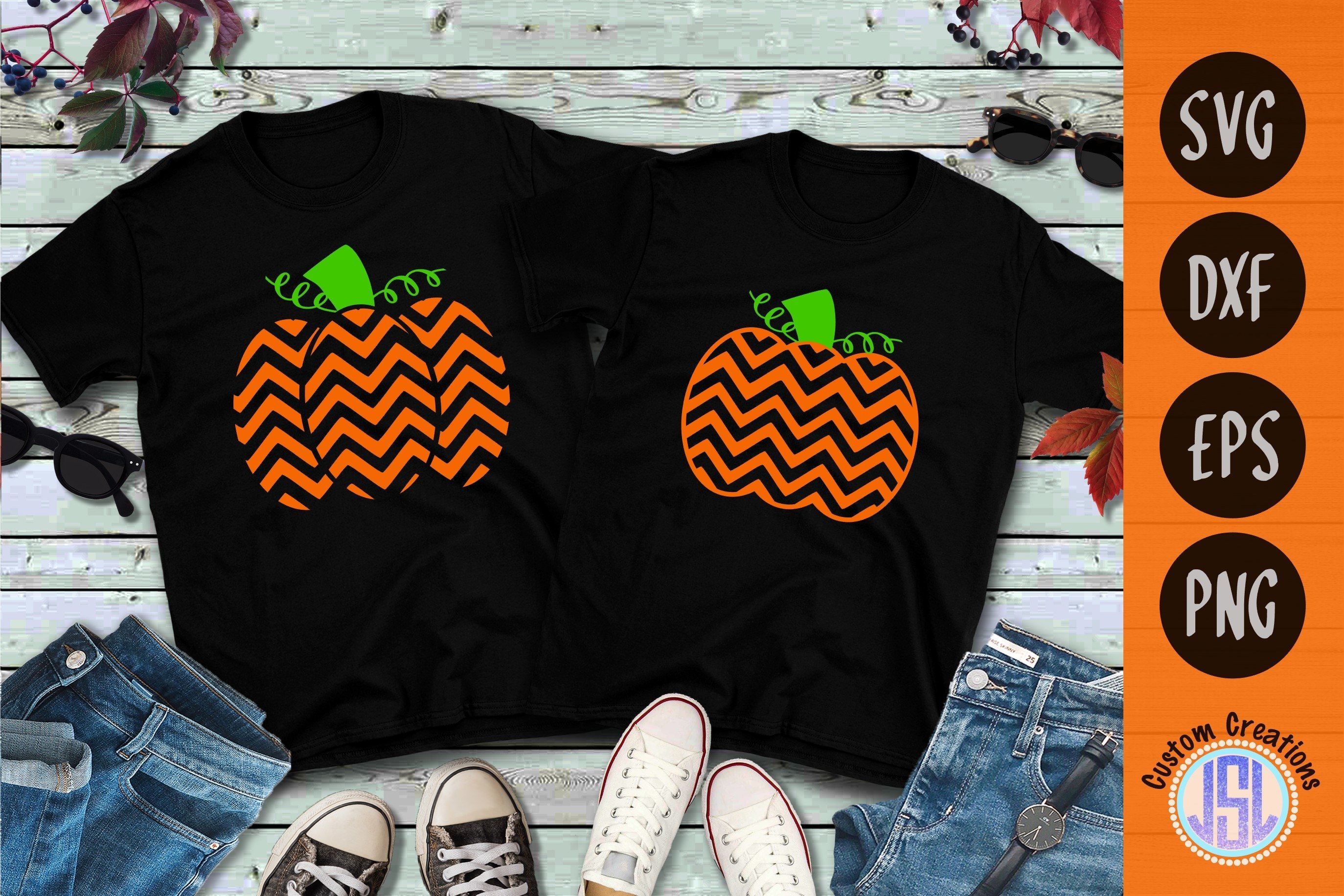 Pumpkin Monogram Frames | Set of 18 Bundle| SVG DXF EPS PNG 3