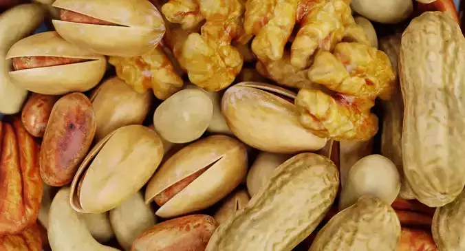 Nuts in Bowl - Food Display 3D model 3