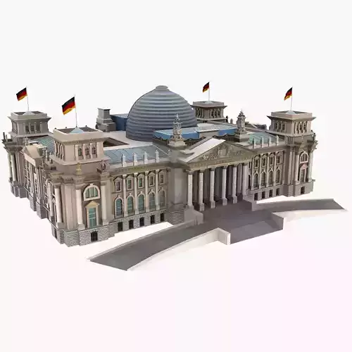 Reichstag Building Berlin 3d Model 3D model