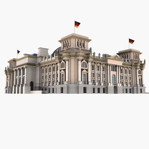 Reichstag Building Berlin 3d Model 3D model 2