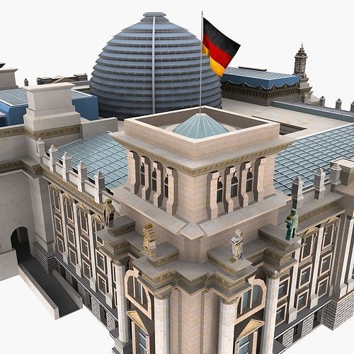 Reichstag Building Berlin 3d Model 3D model 3