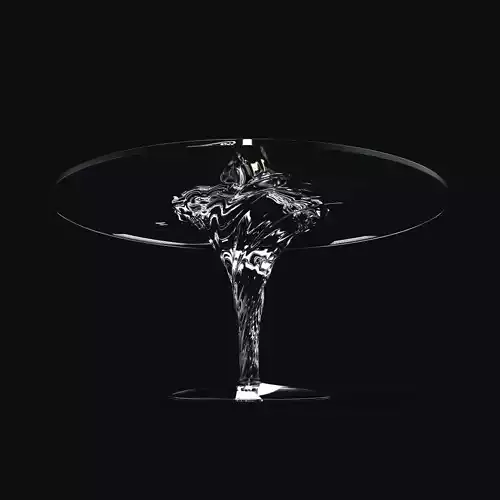 Twisted Dining Table 3D model 2