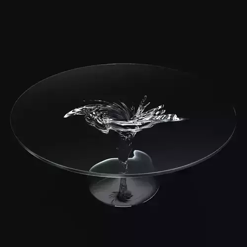 Twisted Dining Table 3D model 3